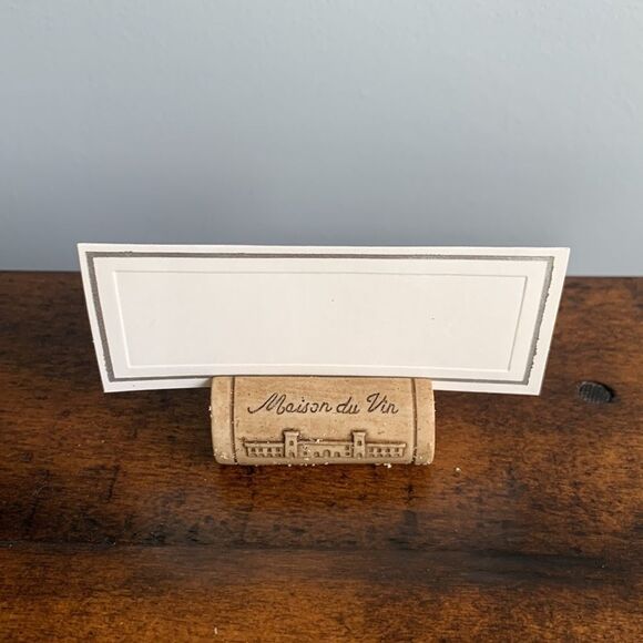24 Handmade Cork Placecard Holders for Wedding Dinner Party Place Card Set Lot - Picture 5 of 9